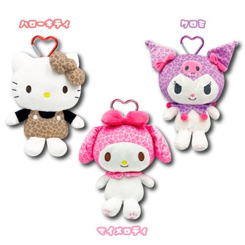 日本 Sanrio 豹紋款超大公仔包包匙扣