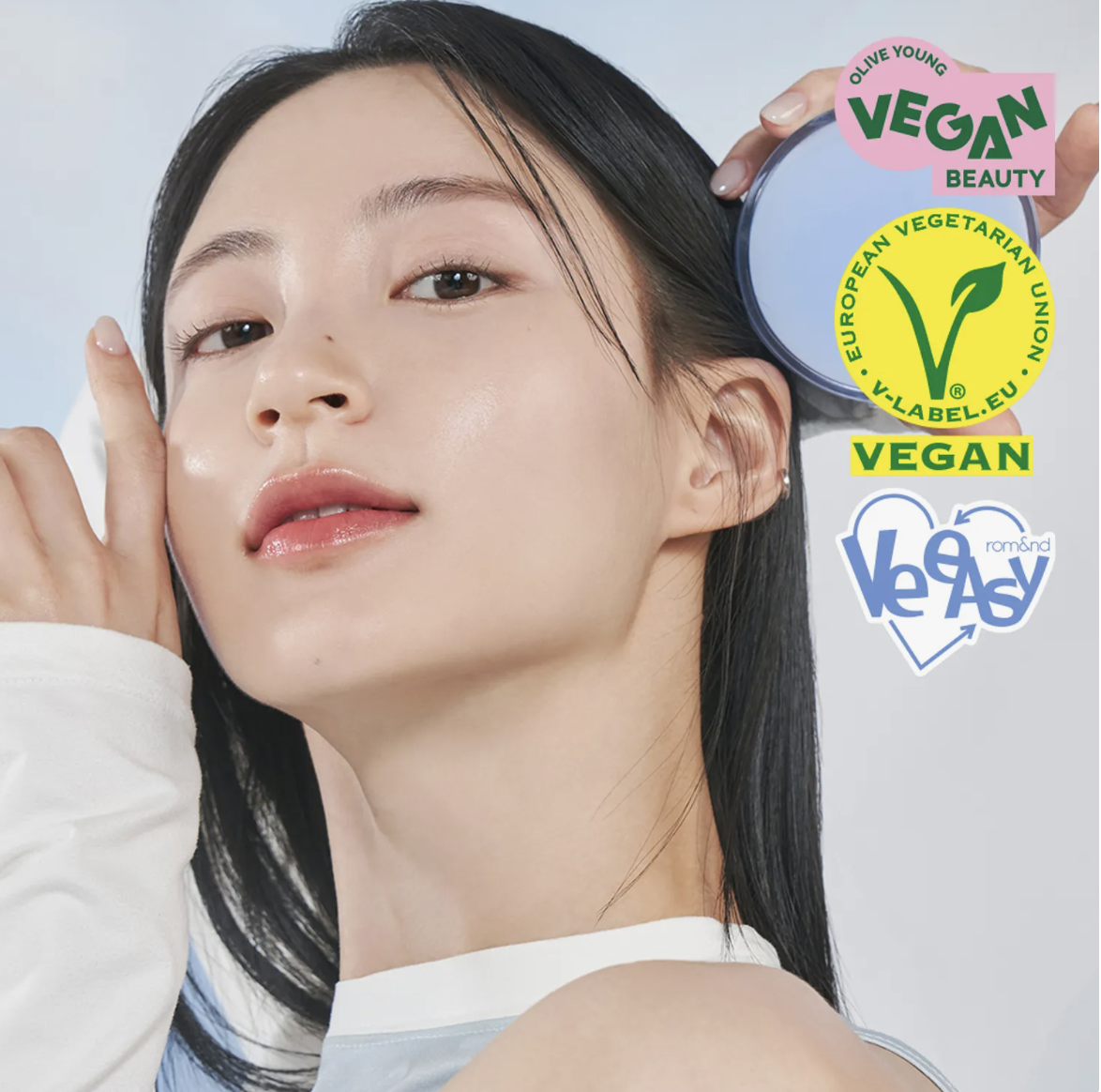 Romand 裸光水感純素氣墊粉底【5款色號】