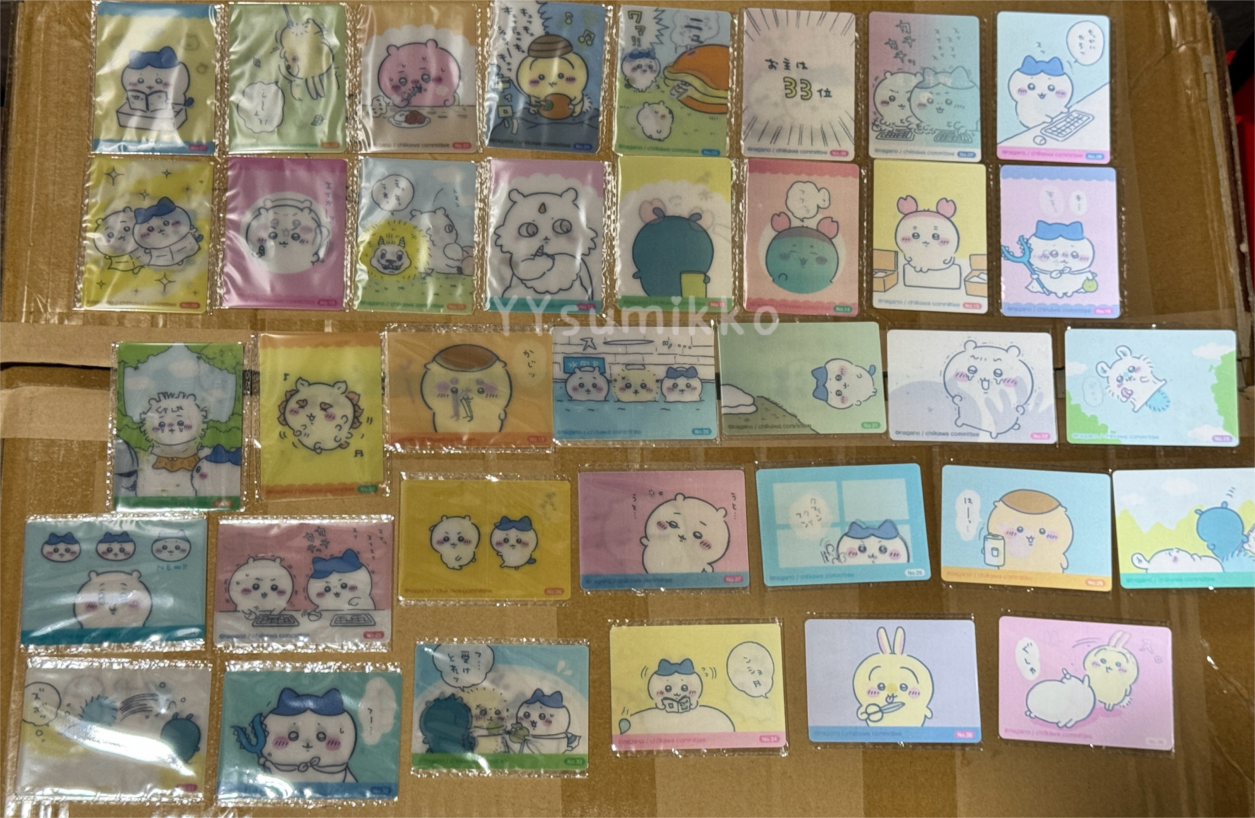 現貨- 日本正版 Chiikawa 報酬袋 盲抽卡 第2彈 光柵卡 閃卡 變變卡 全套齊 共36款