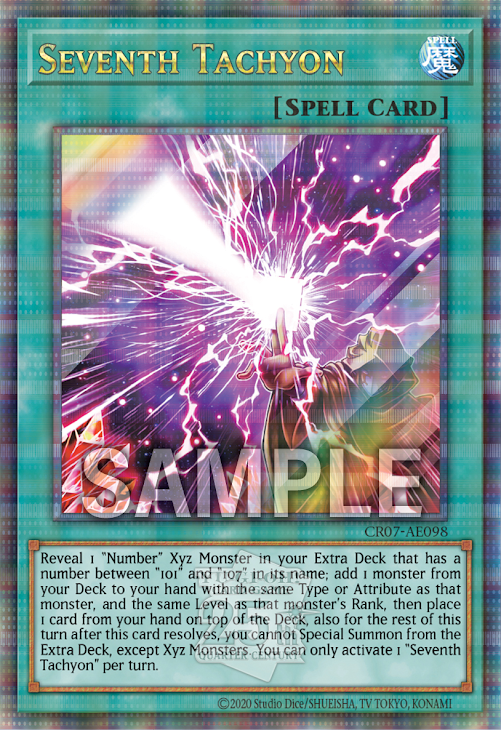 CR07-AE098  CR07-AES31 (UR/SER/QCSE)Seventh Tachyon(時空的七皇)