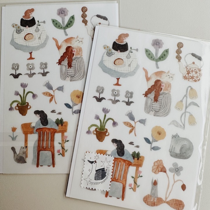 孤色調 2入轉印貼紙｜森空