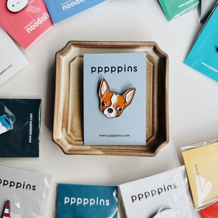 吉娃娃 琺瑯別針 胸章｜pppppins