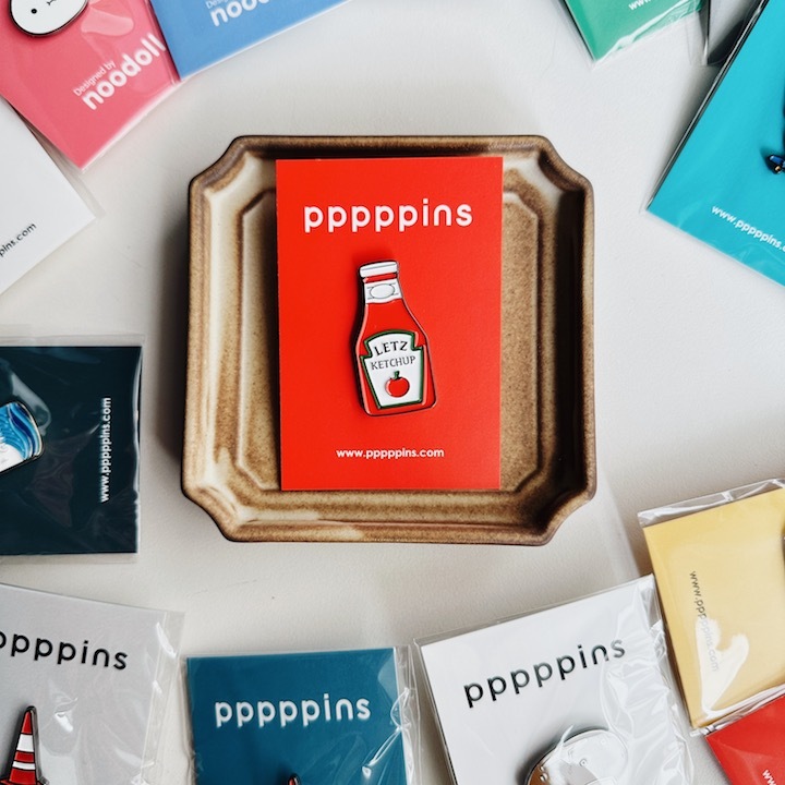 番茄醬 琺瑯別針 胸章｜pppppins