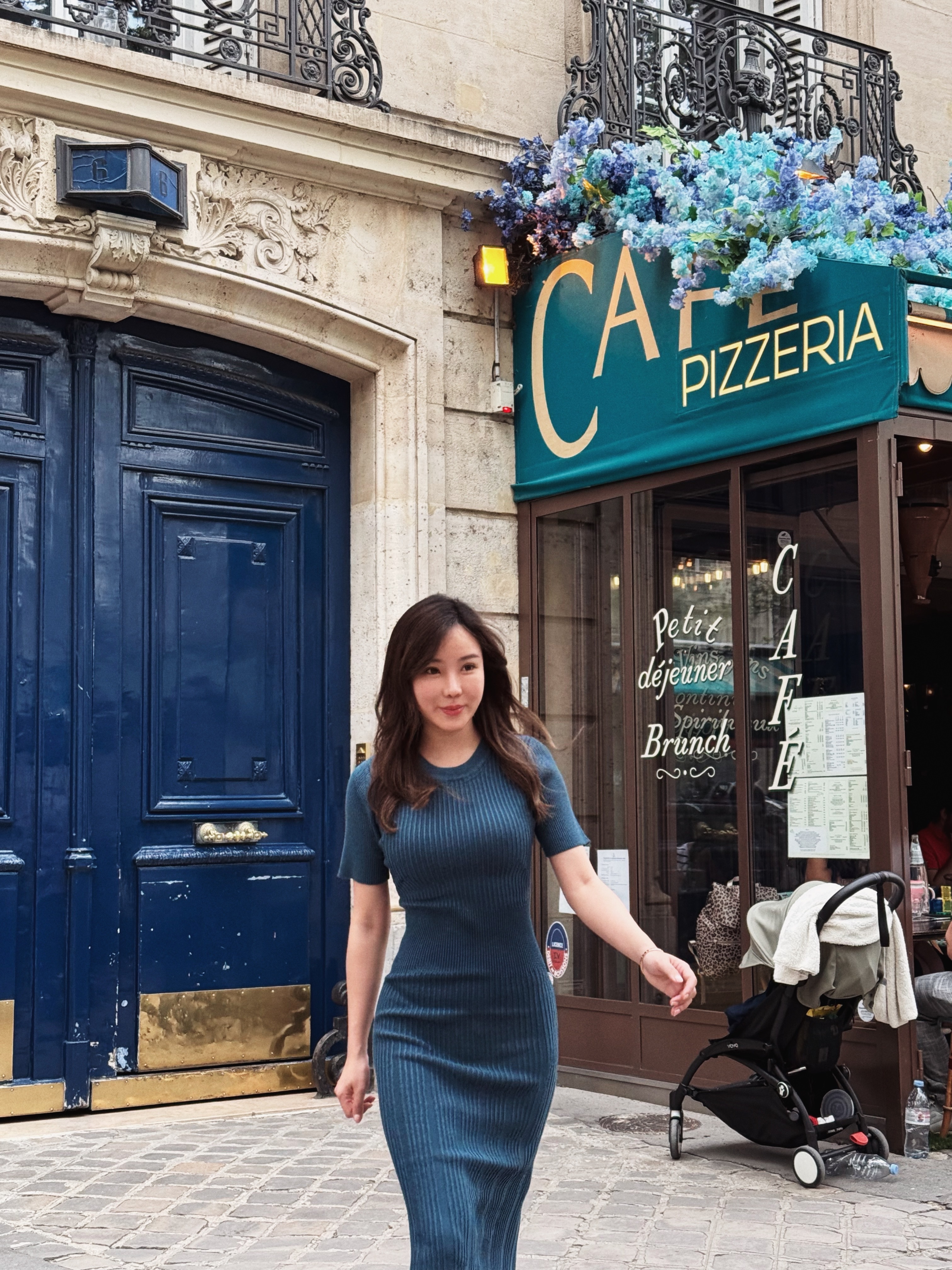 Lazy Sunday 短袖針織修身洋裝