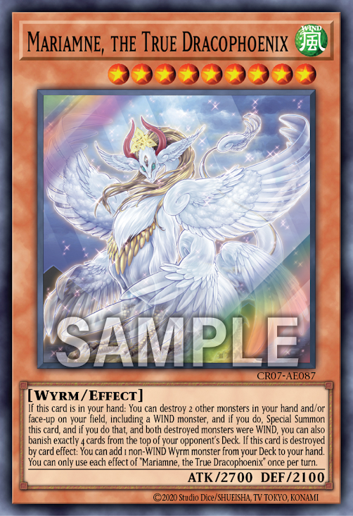 CR07-AE087 (SR)Mariamne, the True Dracophoenix(真龍凰 瑪麗亞姆內)