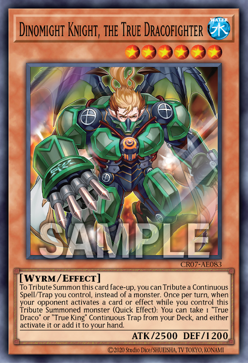 CR07-AE083 (SR)Dinomight Knight, the True Dracofighter(真龍拳士 霧動轟 鐵拳)