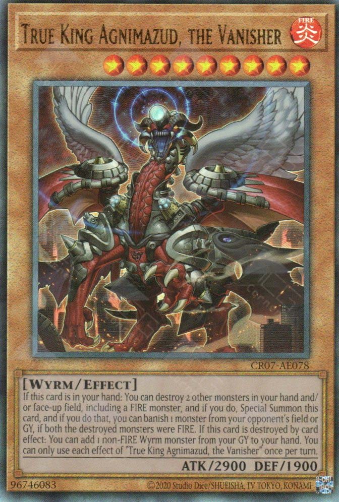 CR07-AE078 (UTR)True King Agnimazud, the Vanisher(真龍皇 阿耆尼馬茲德 消滅)