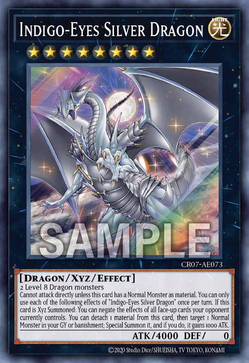 CR07-AE073 (SR)Indigo-Eyes Silver Dragon(藍眼銀龍)