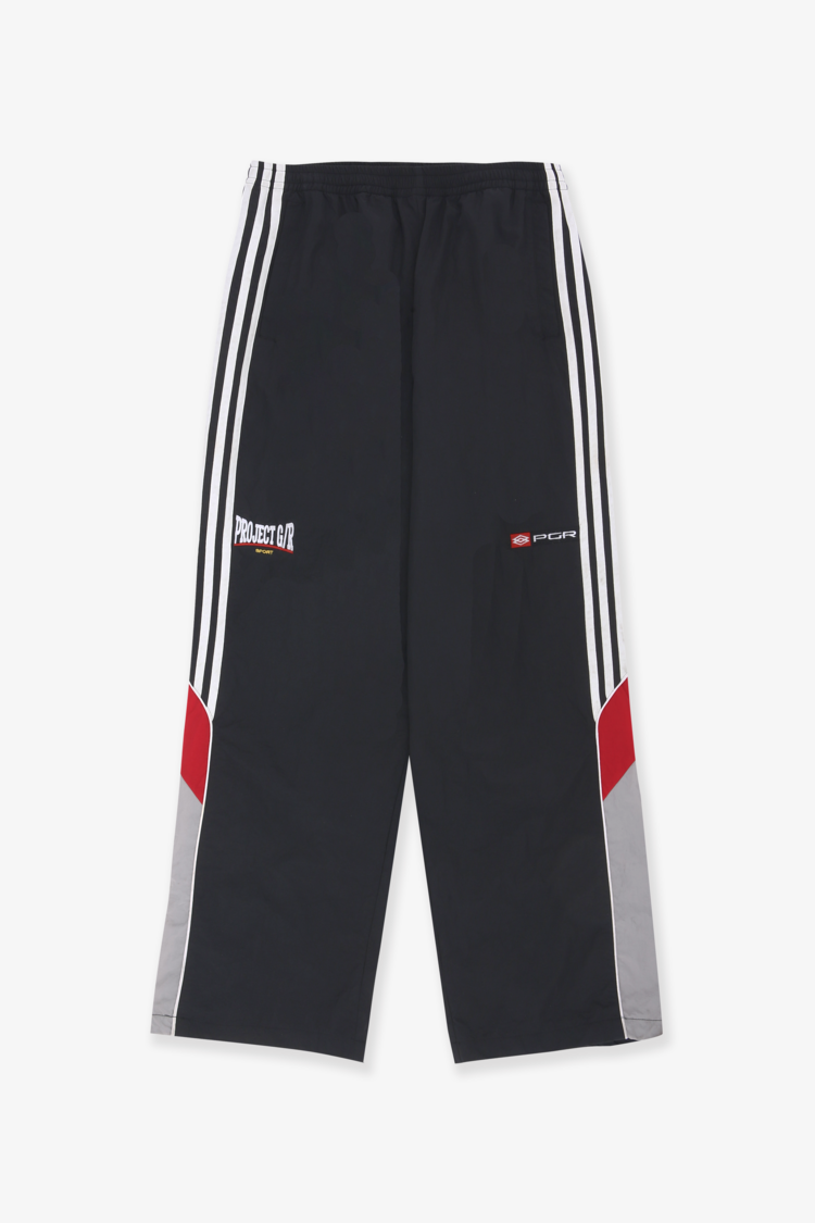PROJECT G/R｜RETRO BAGGY NYLON TRACK PANTS (BLACK)