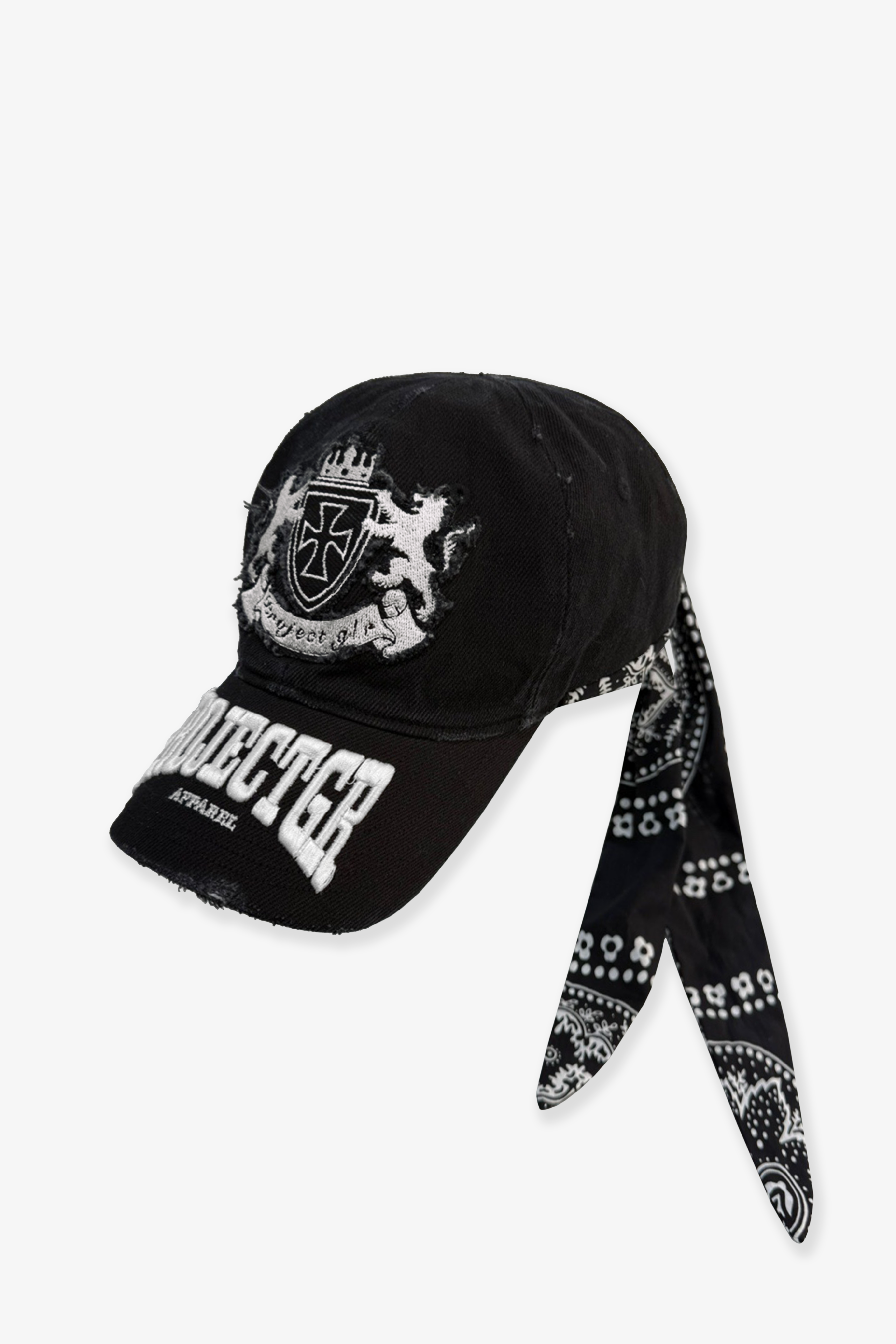 PROJECT G/R｜BANDANA LAYERED CAP (BLACK)