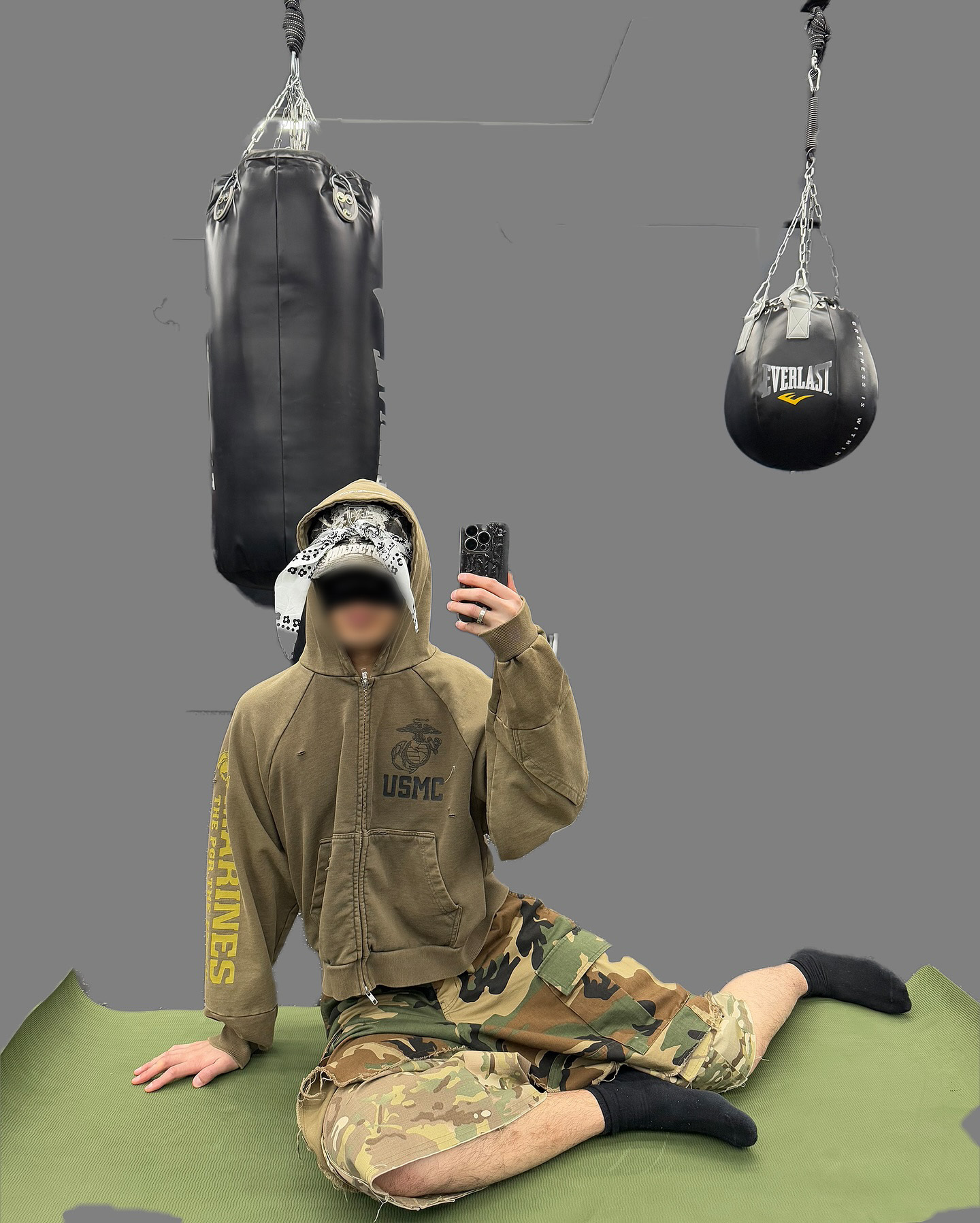 PROJECT G/R｜BANDANA LAYERED CAP (REAL TREE CAMO)