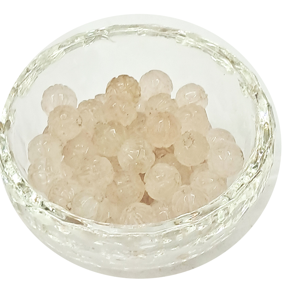 蓮花 粉晶雕刻8mm 2個【十方】126453