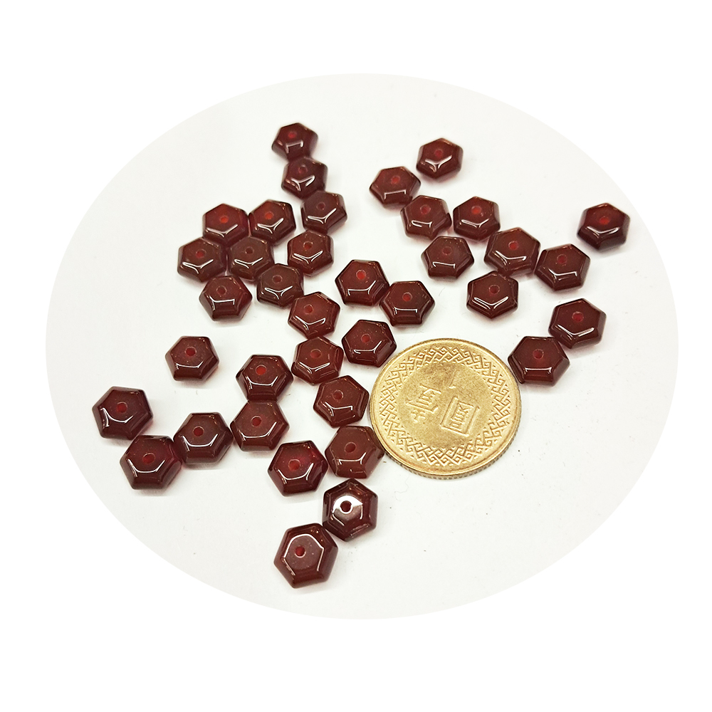 紅玉髓片珠 0.3*0.6公分 4個【十方】144081