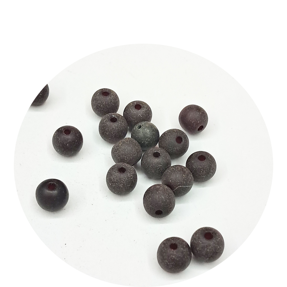 靈草藥珀圓珠 0.6*0.7公分 3個【十方】144090