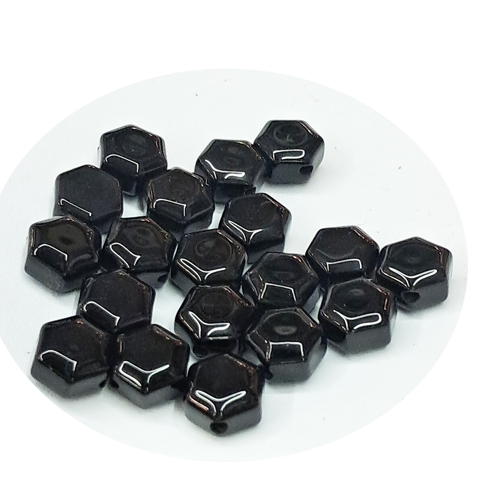 六度 黑瑪瑙扁珠 0.5*0.8公分 2個【十方】144097