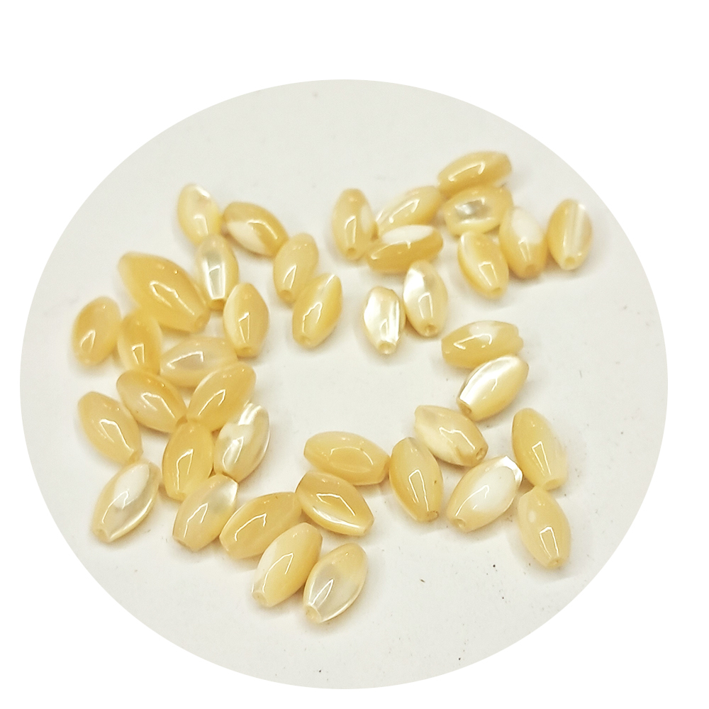 珍珠硨磲米粒珠 0.5*0.8公分 3個【十方】144101