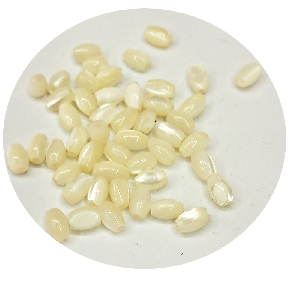 珍珠硨磲米粒珠 0.4*0.4公分 3個【十方】144102