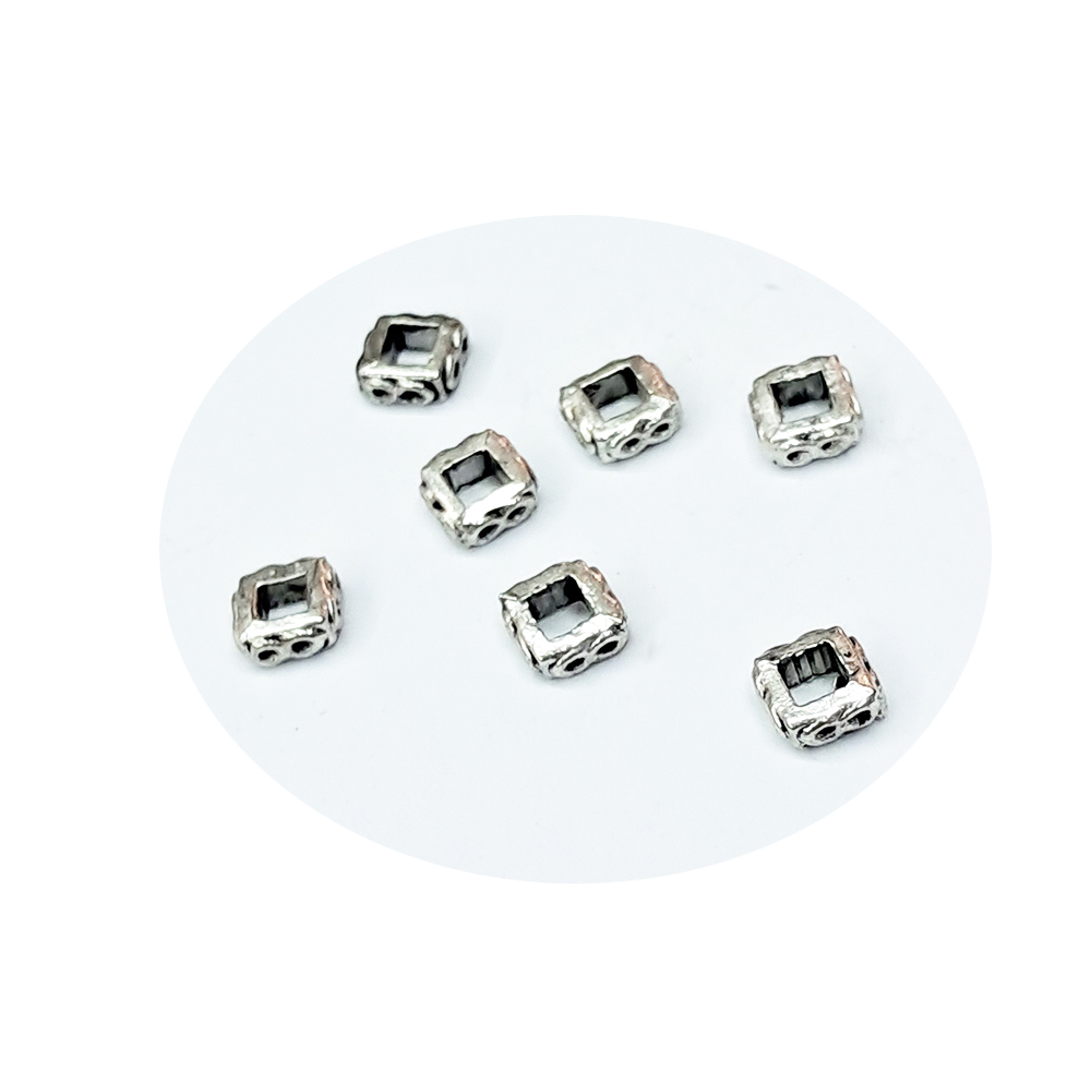 方環 藏銀隔珠 6mm 5個【十方】112012