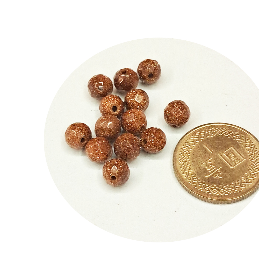 金砂石 晶鑽珠6mm  3個【十方】115411