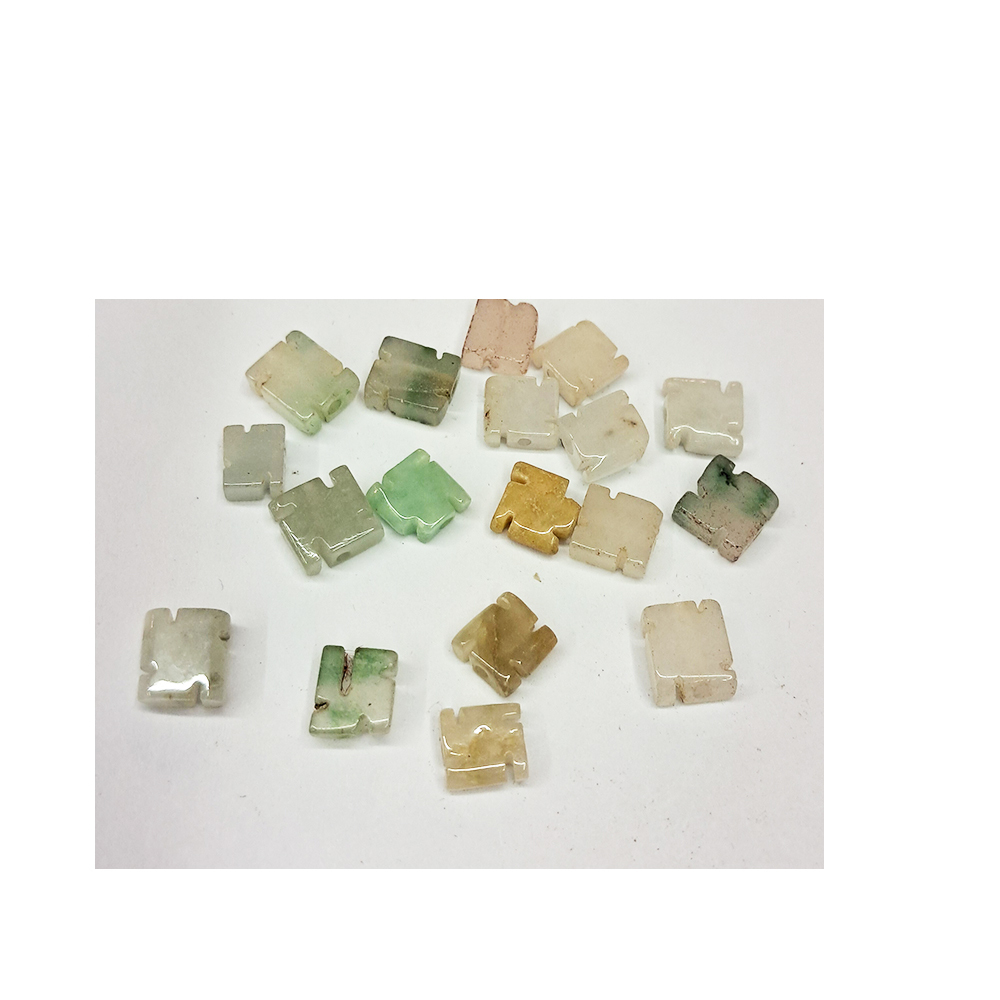 卍 緬甸玉0.8公分玉配件2個【十方】115440