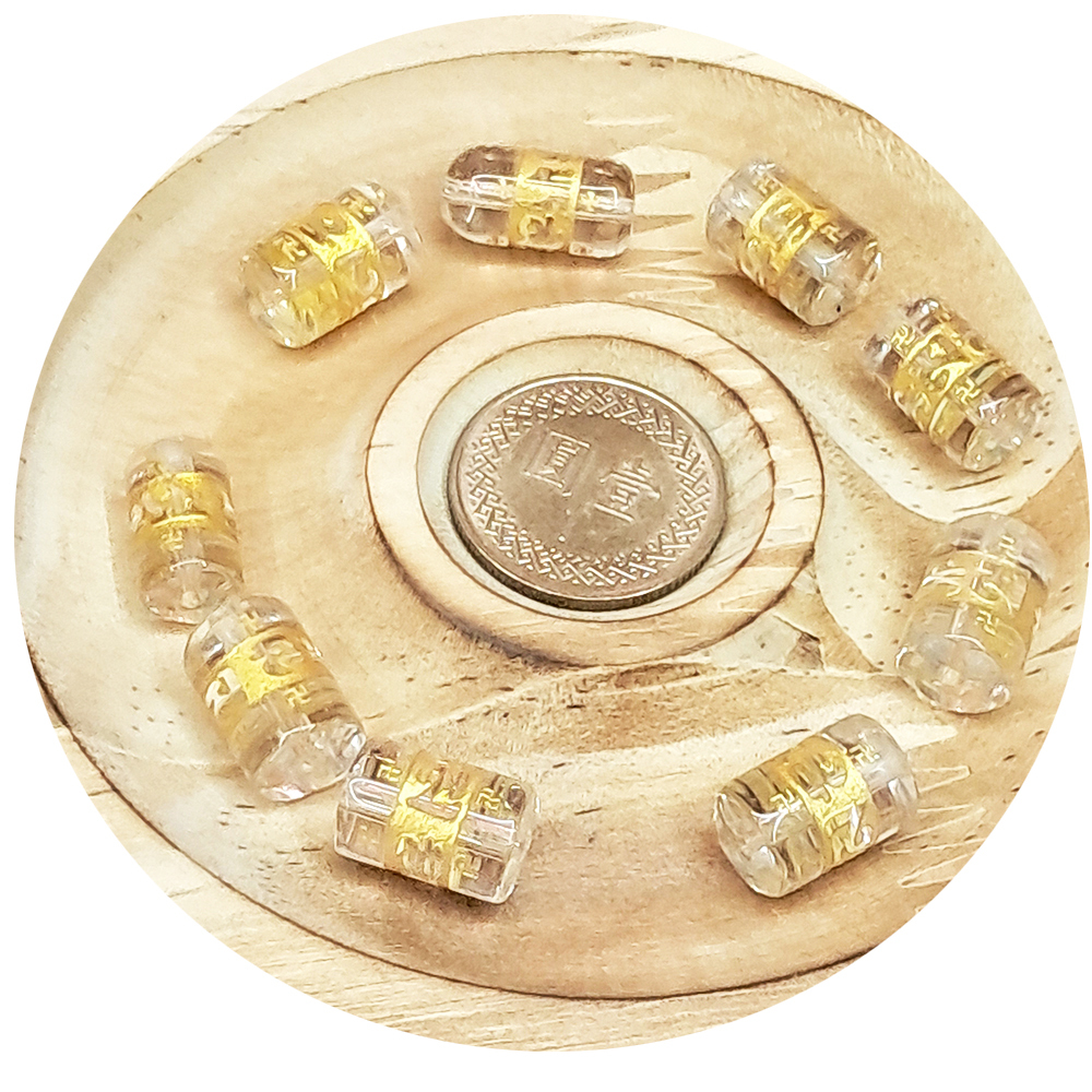 六字真言 {琉璃} 精雕  1個【十方】131654