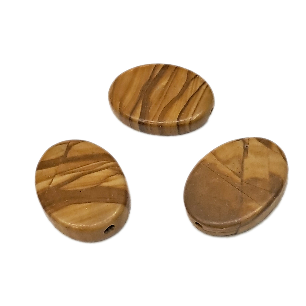 風景石橢圓扁珠2*1.5*0.4公分【十方】141610