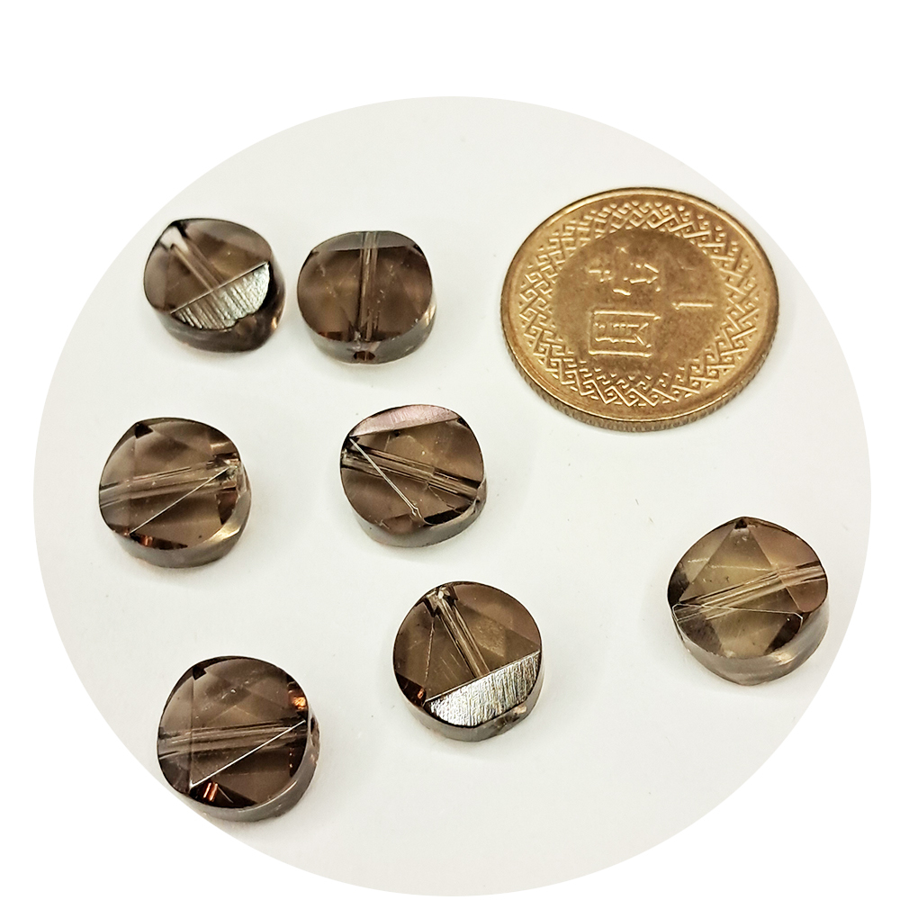 大衛星茶晶1公分 1個 【十方】141635