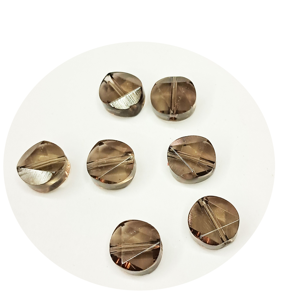 大衛星茶晶1公分 1個 【十方】141635