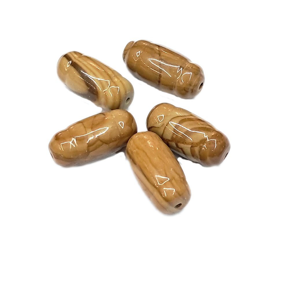 木化石 圓柱珠0.8*1.6公分 1個【十方】141689