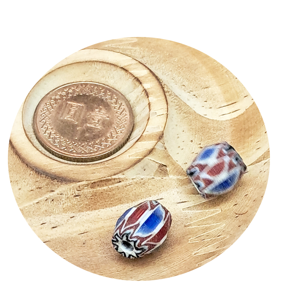 雪弗蘭琉璃珠 鼓珠 1個【十方】141692