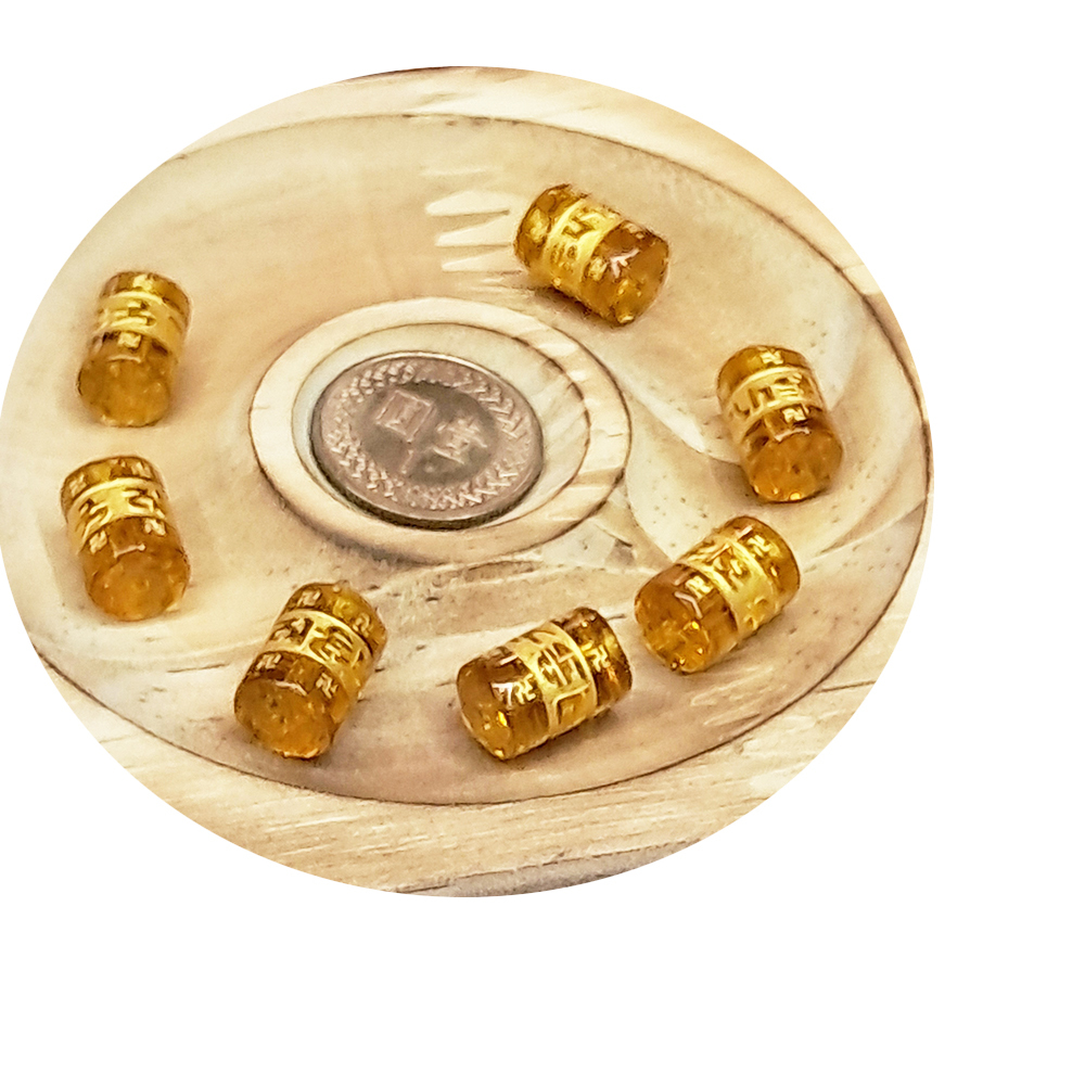 轉經輪黃晶1.2*0.8公分 1個【十方】141718