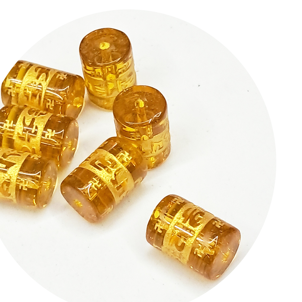 轉經輪黃晶1.2*0.8公分 1個【十方】141718