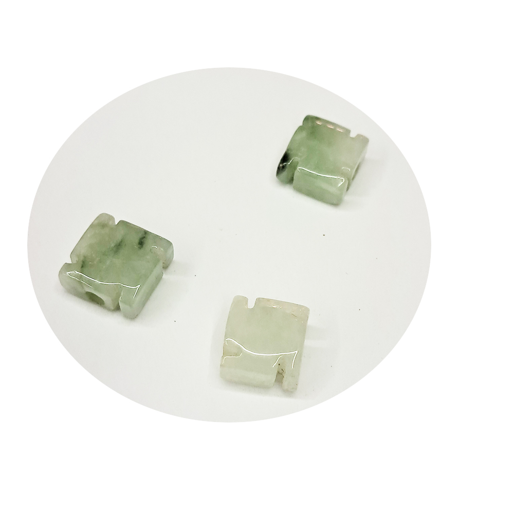 卍 緬甸玉1.0公分玉配件1個【十方】141724