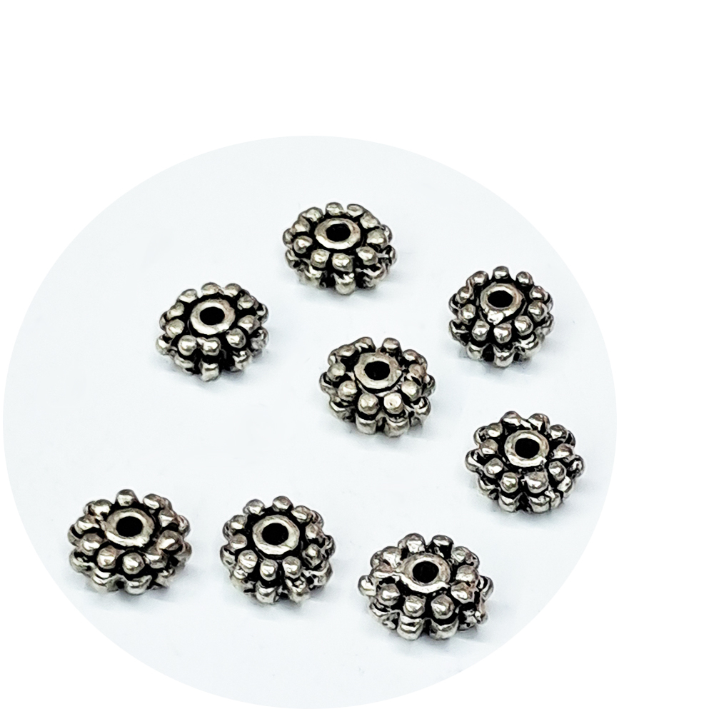 花片 藏銀 約0.8 公分 3個【十方】141726