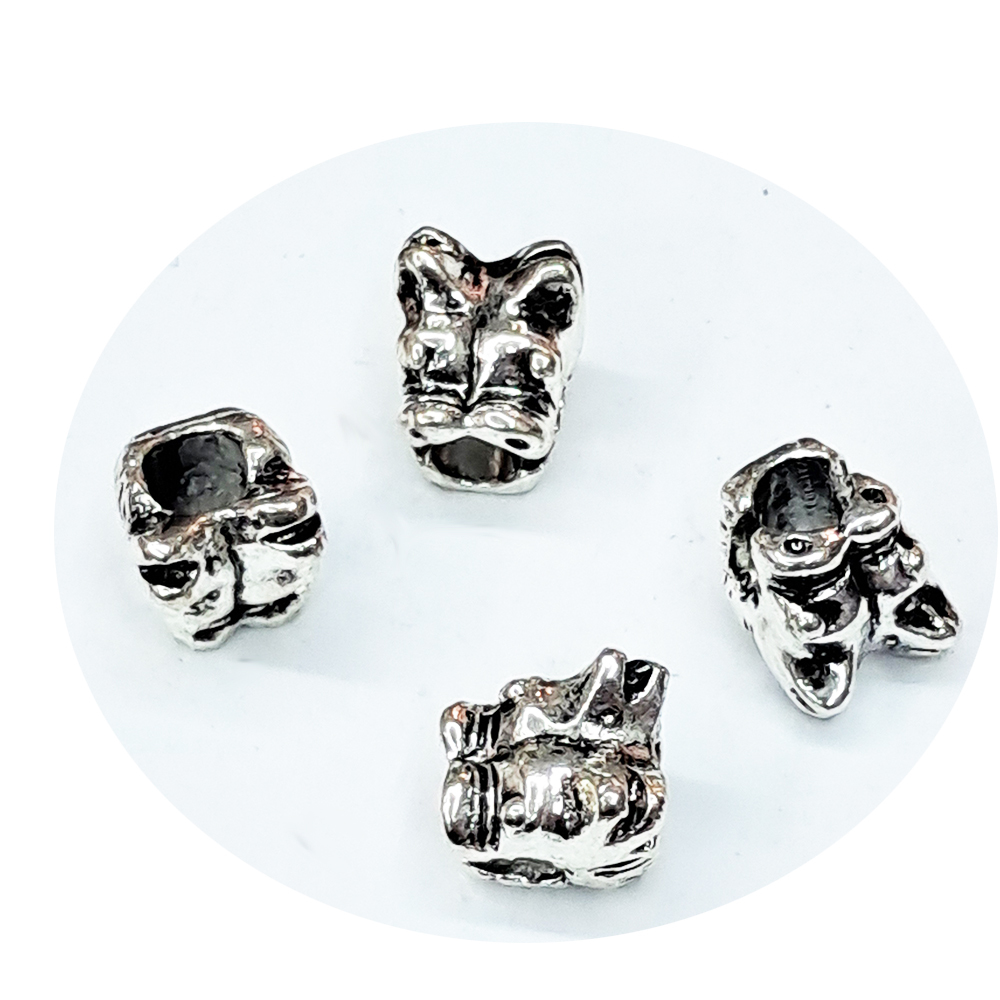 龍頭 藏銀約1 公分 2個【十方】141731