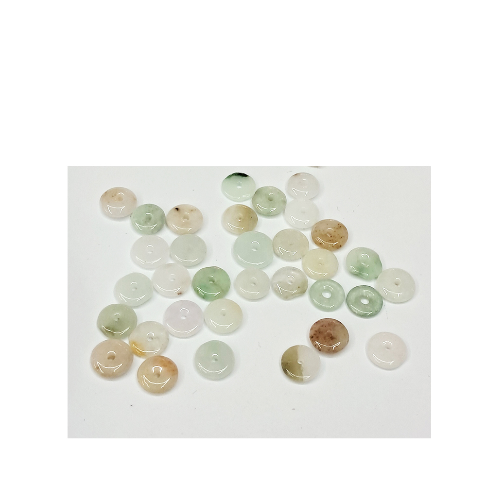 平安扣 玉配件0.7公分2個【十方】143999