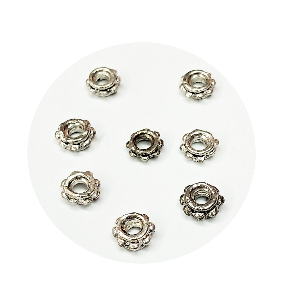 隔片花盤珠  0.8公分 配件3個【十方】144137