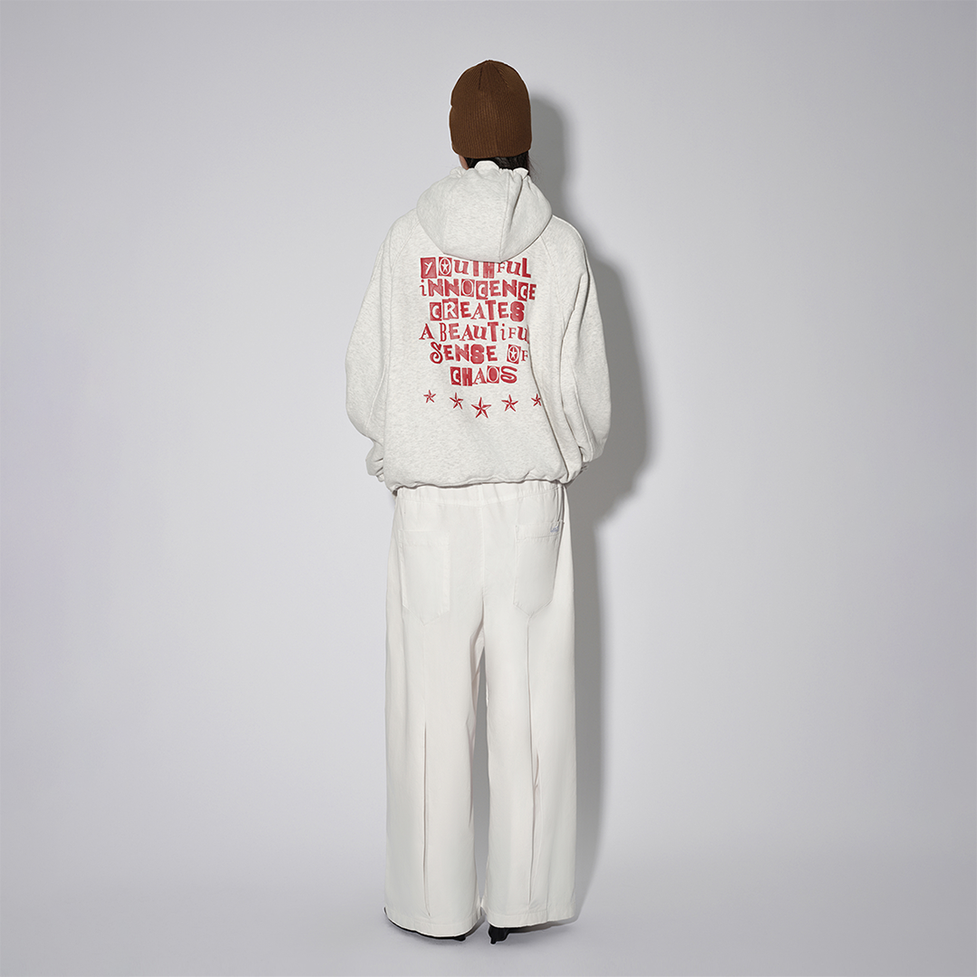 LUSIVE｜美麗的混沌拉鍊帽衫 Beautiful of Chaos Zip up Hooded (灰色)