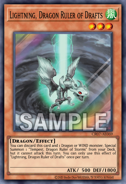 CR07-AE069 CR07-AES15(SR/SER)Lightning, Dragon Ruler of Drafts(風征龍 閃電)