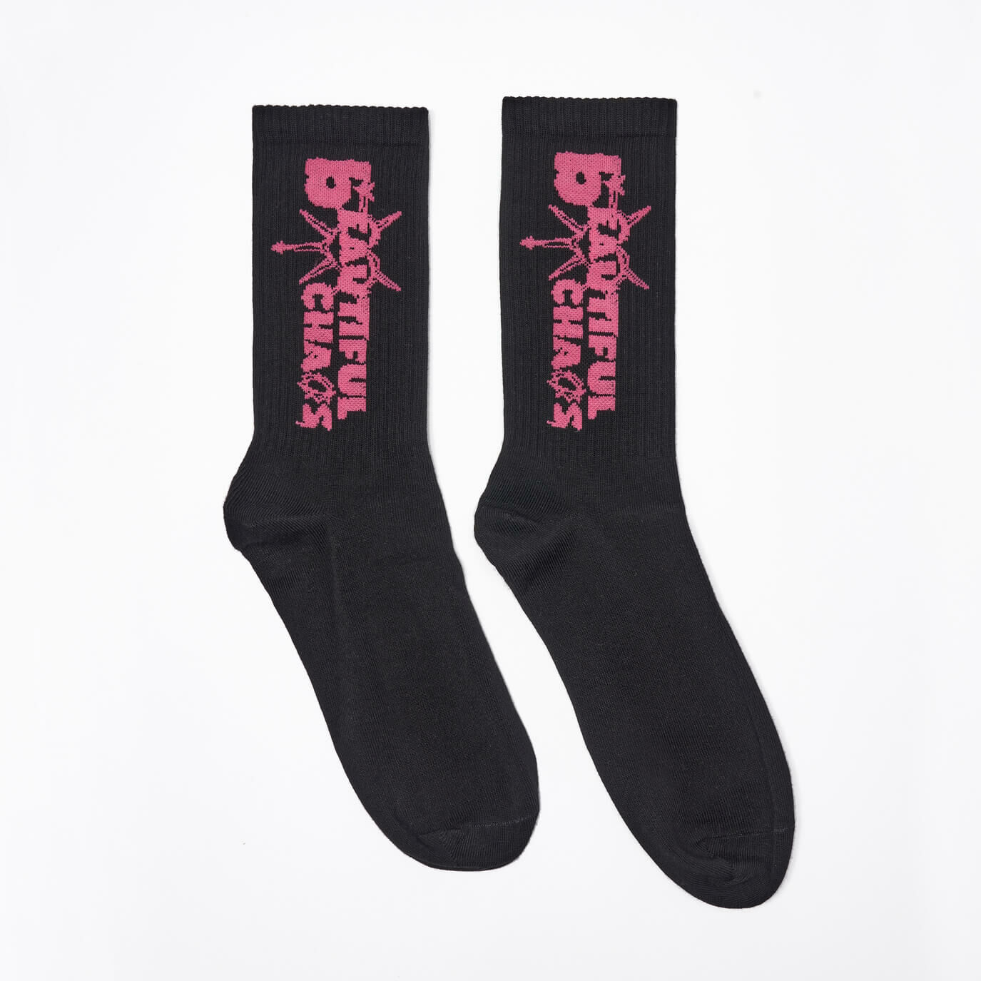 LUSIVE｜美麗混沌中長襪 Beautiful Chaos Socks (黑色)