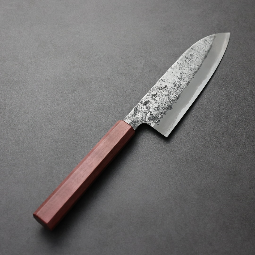 日野浦刃物 味方屋 三德 165mm 白紙鋼 磨梨地