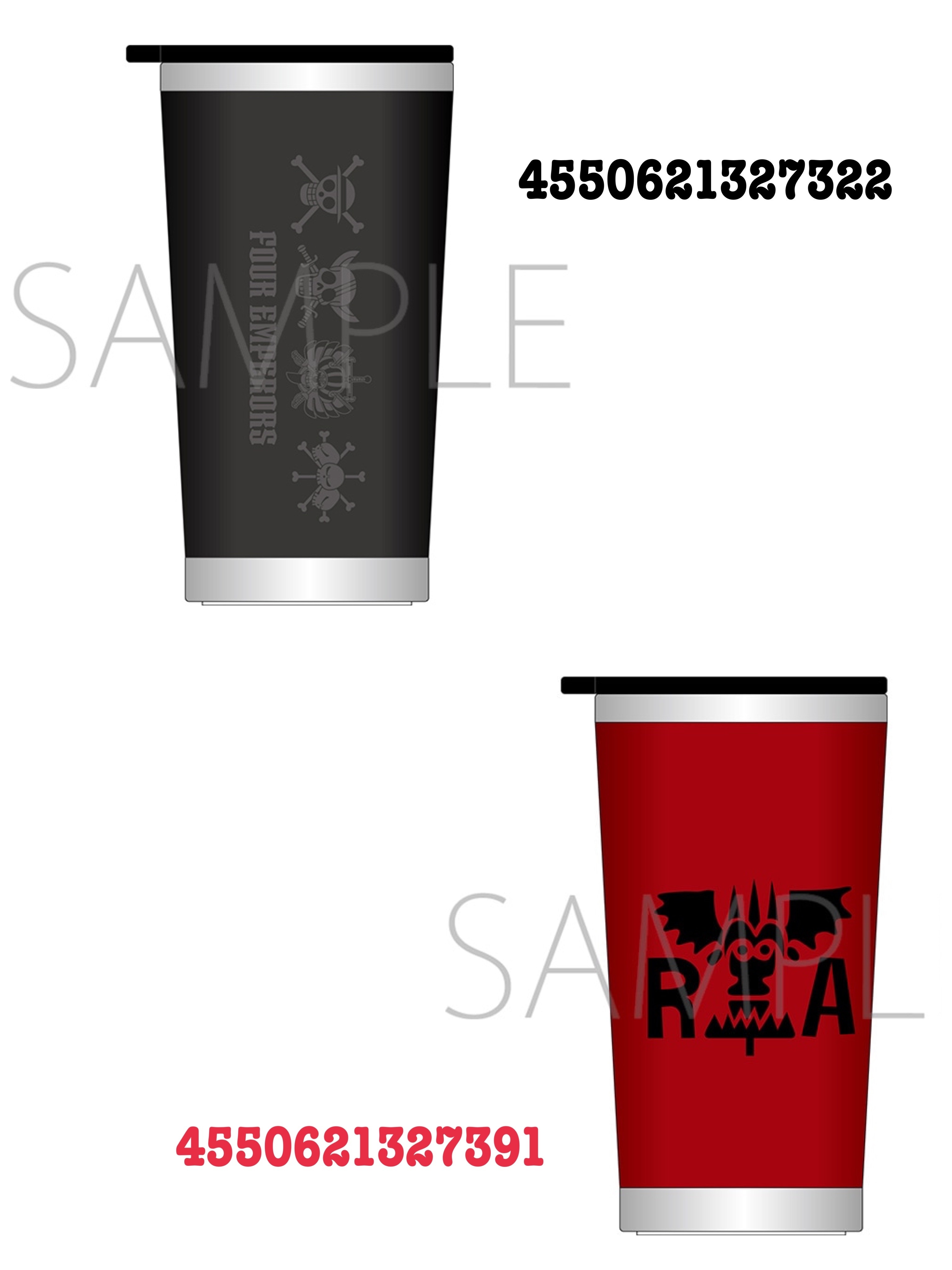 4550621327322 /4550621327391  ONE PIECE　FORCES 四皇/ 革命軍 ステンレスタンブラー