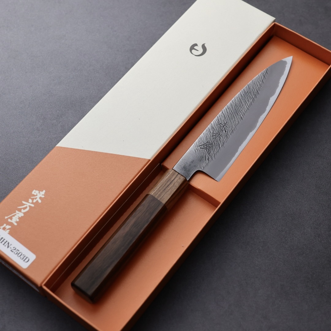 日野浦刃物 味方屋 蔬果刀 150mm 白紙鋼 松葉鎚目