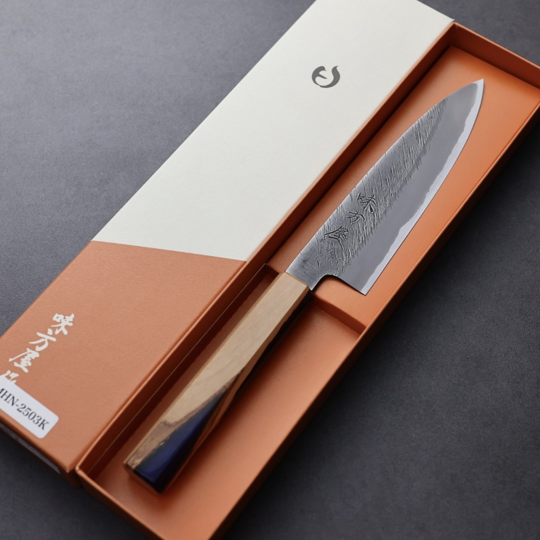 日野浦刃物 味方屋 蔬果刀 150mm 白紙鋼 松葉鎚目
