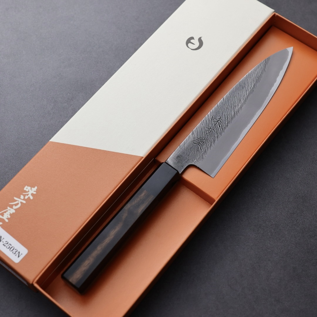 日野浦刃物 味方屋 蔬果刀 150mm 白紙鋼 松葉鎚目