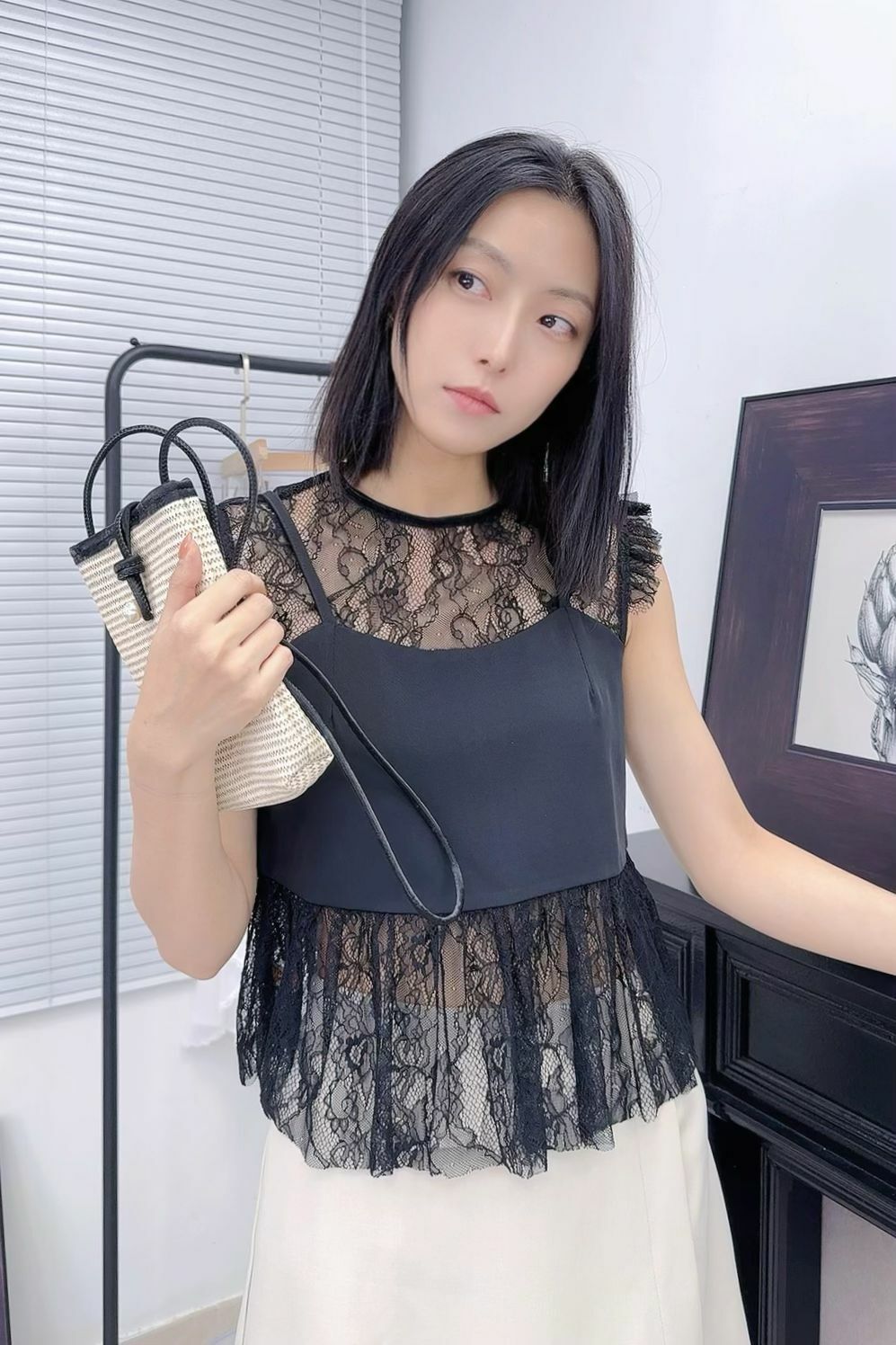 TOP#7027🤍高貴Lace Vest