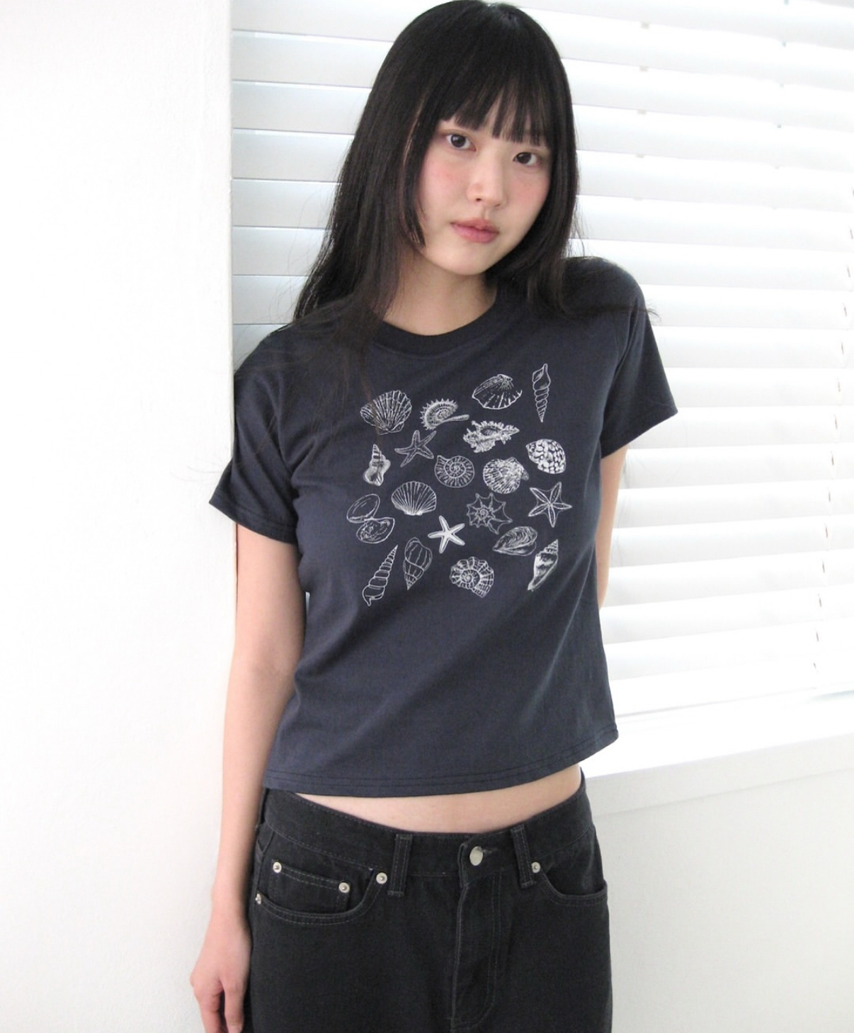 KR SEASHELLS CROP TSHIRT (3 COLORS)