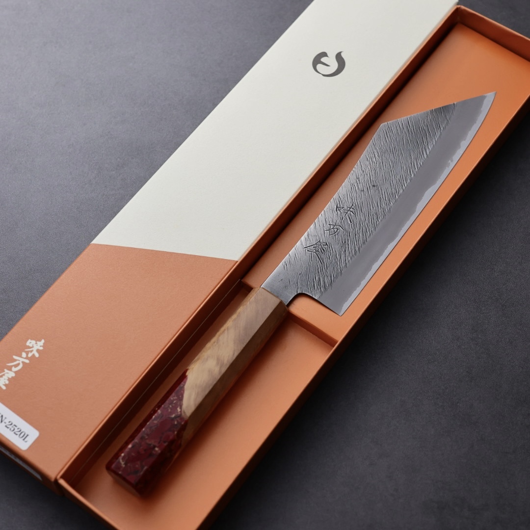 日野浦刃物 味方屋 博多 180mm 白紙鋼 松葉鎚目