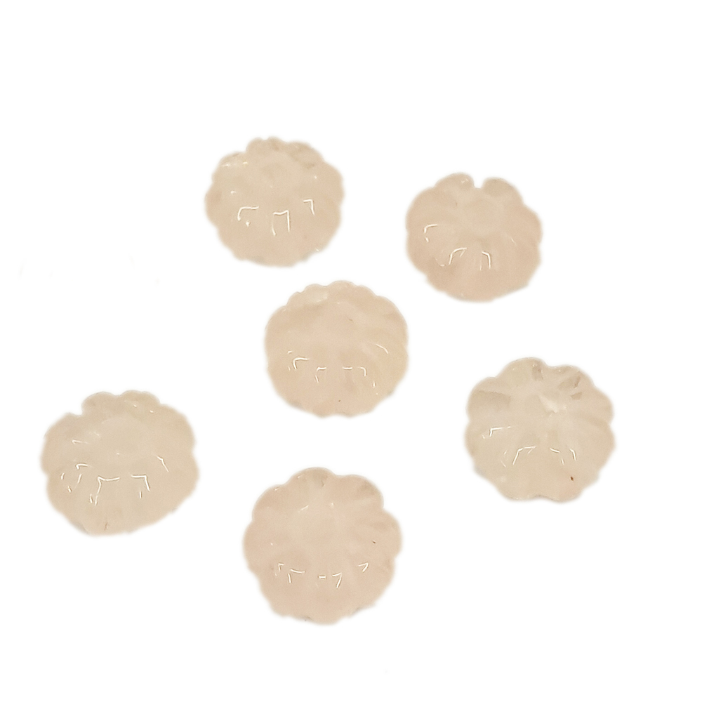 桃花 粉晶珠1.2*0.6 公分 1個【十方】122632