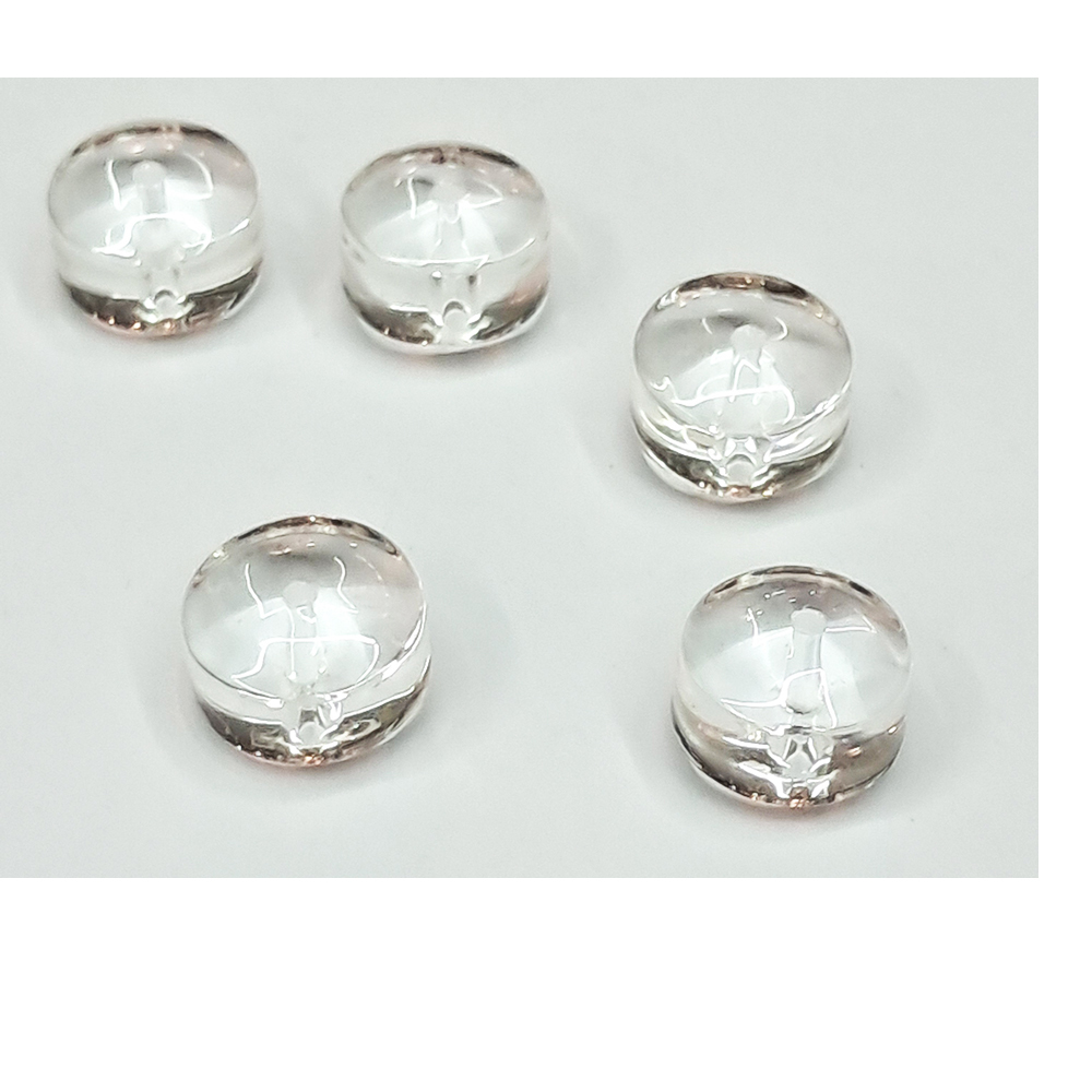 水晶 車輪珠0.9*0.6公分 2個【十方】122636